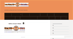 Desktop Screenshot of laodongviet.org